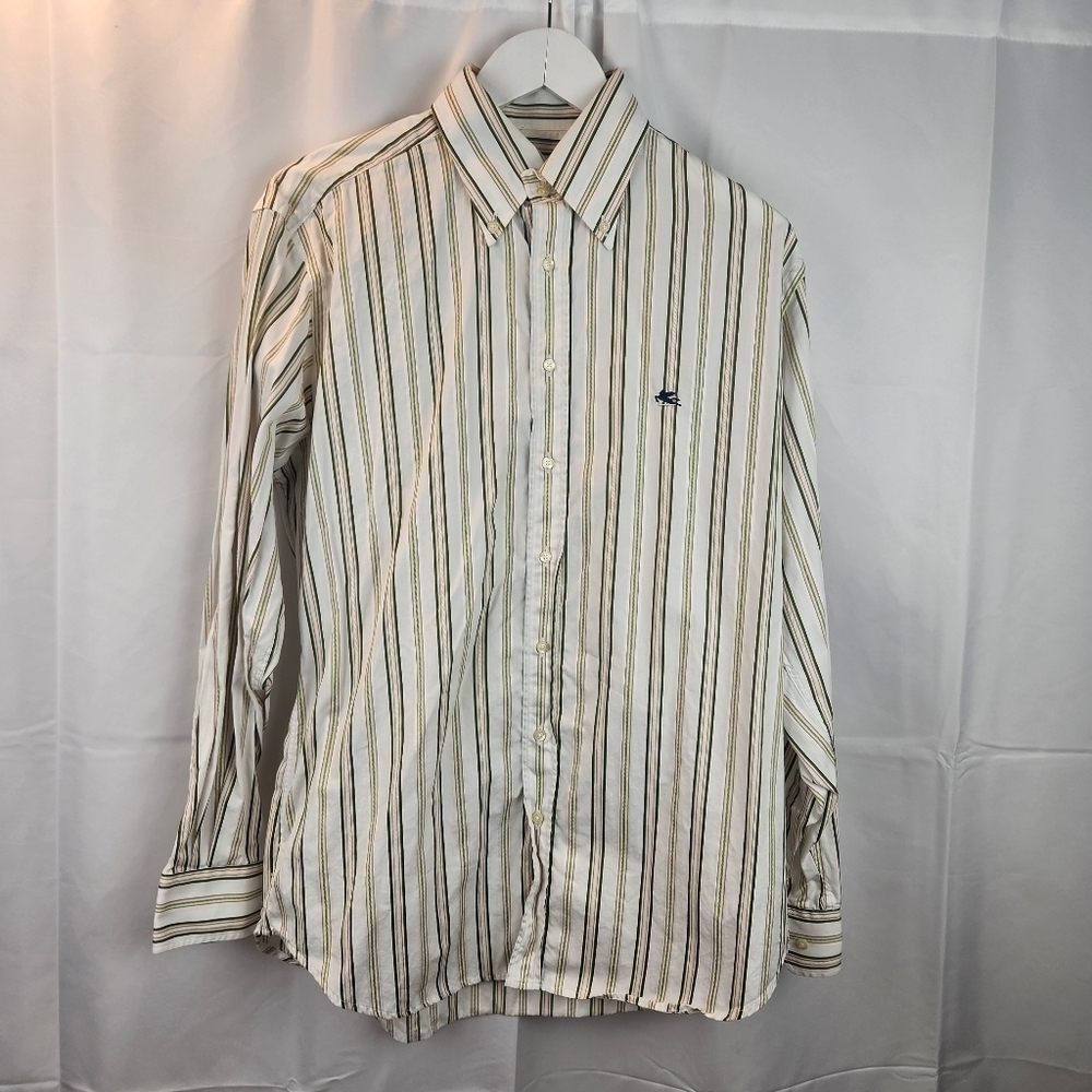 Etro button down shirt size 16.(42) in EUC